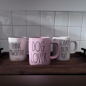 Rae Dunn Set of 3 Dog Ceramic Mugs